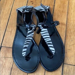 Express Zebra Sandals